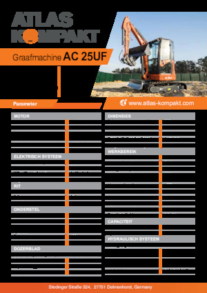 मिनी एक्सकेवेटर Atlas Kompakt AC 25UF