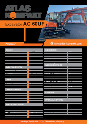 मिनी एक्सकेवेटर Atlas Kompakt AC 60UF