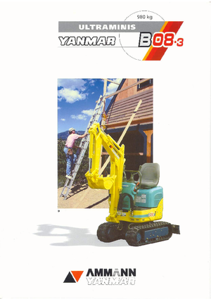 मिनी एक्सकेवेटर Yanmar B 08-3