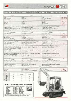 मिनी एक्सकेवेटर Yanmar B 27-2