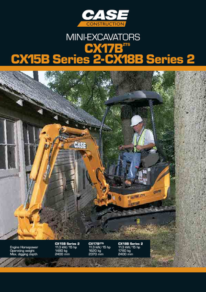 मिनी एक्सकेवेटर Case CX18B S-2