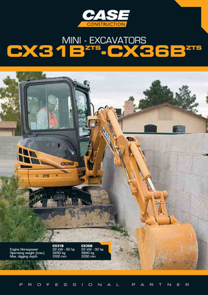 मिनी एक्सकेवेटर Case CX 31 B