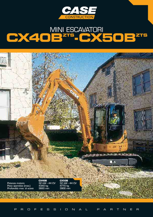 मिनी एक्सकेवेटर Case CX 40 B ZTS