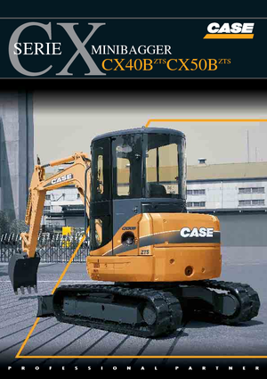 मिनी एक्सकेवेटर Case CX 40 B ZTS