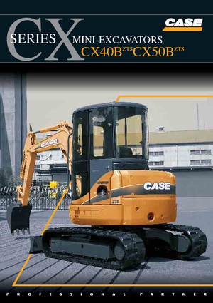 मिनी एक्सकेवेटर Case CX 40 B ZTS