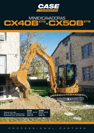 मिनी एक्सकेवेटर Case CX 40 B ZTS