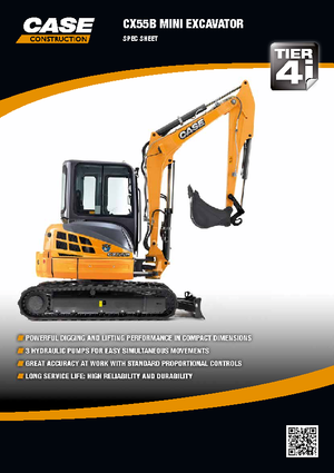 मिनी एक्सकेवेटर Case CX55B ZTS