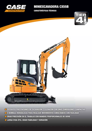 मिनी एक्सकेवेटर Case CX55B ZTS