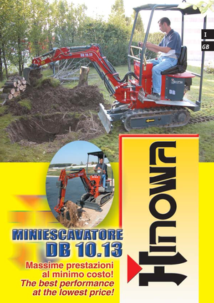 मिनी एक्सकेवेटर Hinowa DB 10.13