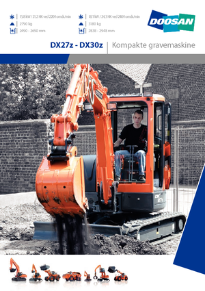 मिनी एक्सकेवेटर Doosan DX30Z