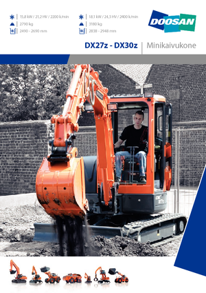 मिनी एक्सकेवेटर Doosan DX30Z