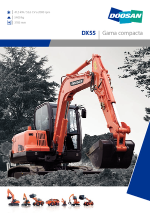 व्हील एक्सकेवेटर Doosan DX 55