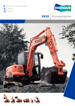 व्हील एक्सकेवेटर Doosan DX 55