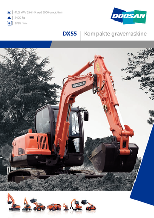 व्हील एक्सकेवेटर Doosan DX 55