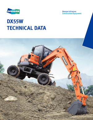 व्हील एक्सकेवेटर Doosan DX55W