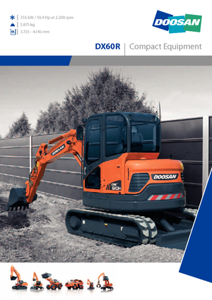मिनी एक्सकेवेटर Doosan DX 60 R