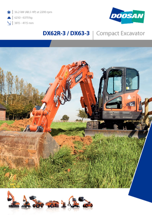 क्रॉलर एक्सकेवेटर Doosan DX63-3