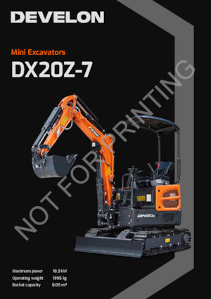 मिनी एक्सकेवेटर Develon DX20Z-7 