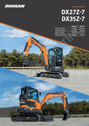 मिनी एक्सकेवेटर Doosan DX27Z-7