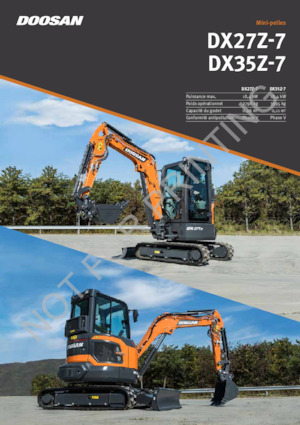 मिनी एक्सकेवेटर Doosan DX27Z-7