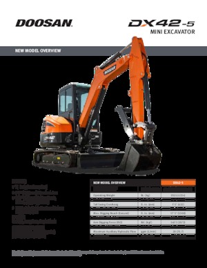 मिनी एक्सकेवेटर Doosan DX42-5