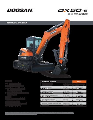मिनी एक्सकेवेटर Doosan DX50-5