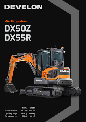 मिनी एक्सकेवेटर Develon DX55R-7