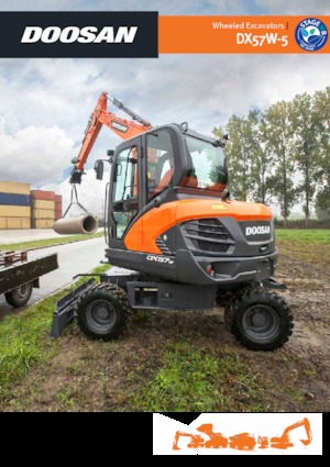 व्हील एक्सकेवेटर Doosan DX57W-5