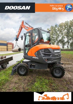 व्हील एक्सकेवेटर Doosan DX57W-5
