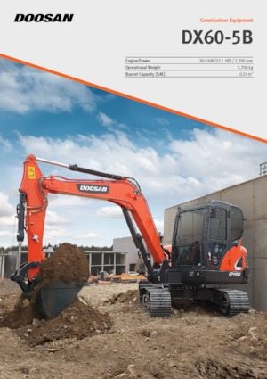मिनी एक्सकेवेटर Doosan DX60-5B