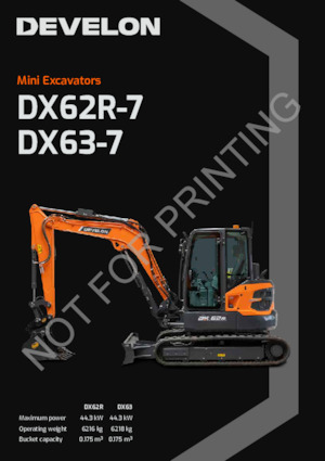 क्रॉलर एक्सकेवेटर Develon DX62R-7
