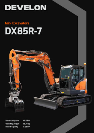 क्रॉलर एक्सकेवेटर Develon DX85R-7