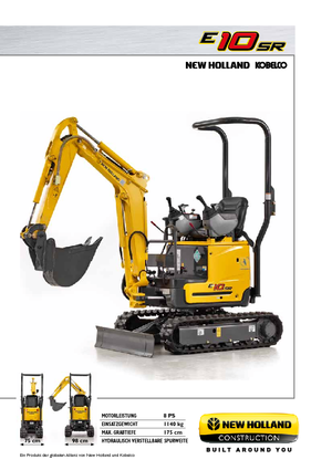 मिनी एक्सकेवेटर New Holland E10SR