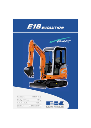 मिनी एक्सकेवेटर Fiat Kobelco E 18
