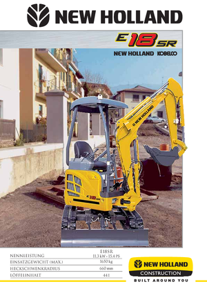 मिनी एक्सकेवेटर New Holland E18SR