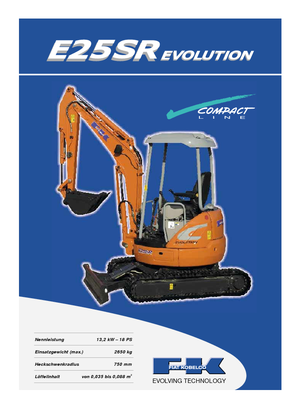 मिनी एक्सकेवेटर Fiat Kobelco E 25 SR