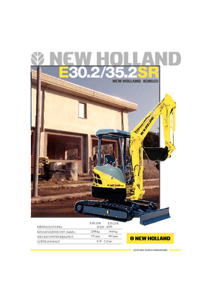 मिनी एक्सकेवेटर New Holland E30.2SR