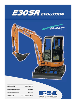 मिनी एक्सकेवेटर Fiat Kobelco E 30 SR