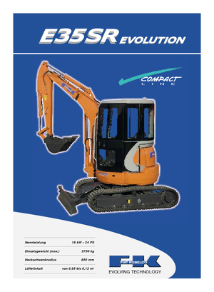 मिनी एक्सकेवेटर Fiat Kobelco E 35 SR