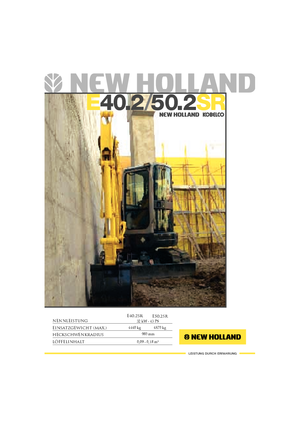 मिनी एक्सकेवेटर New Holland E40.2SR