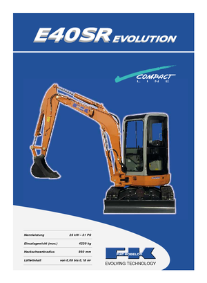 मिनी एक्सकेवेटर Fiat Kobelco E 40 SR
