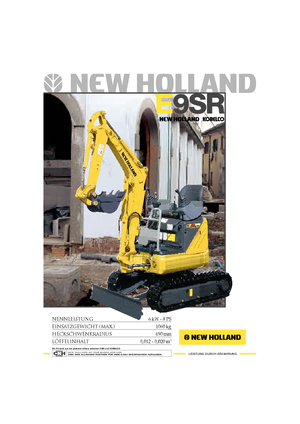 मिनी एक्सकेवेटर New Holland E9SR