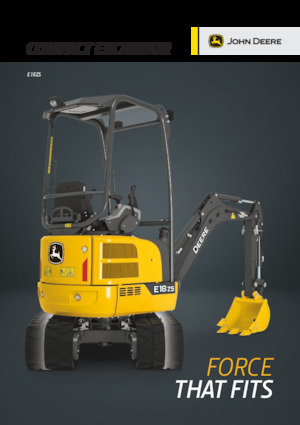 मिनी एक्सकेवेटर John Deere Construction E18ZS