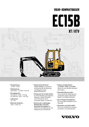 मिनी एक्सकेवेटर Volvo EC15B XT