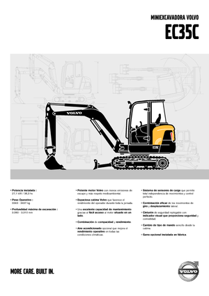 मिनी एक्सकेवेटर Volvo EC35C