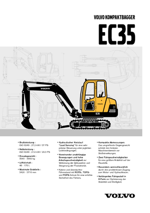 मिनी एक्सकेवेटर Volvo EC35C