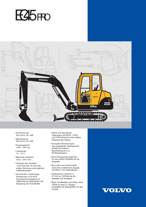 मिनी एक्सकेवेटर Volvo EC45 Pro