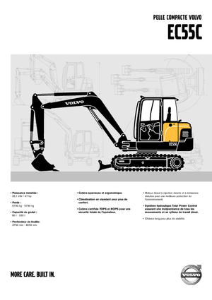 मिनी एक्सकेवेटर Volvo EC55C