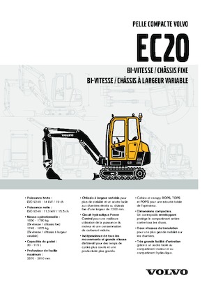 मिनी एक्सकेवेटर Volvo EC20 XT