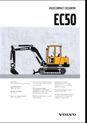 मिनी एक्सकेवेटर Volvo EC50